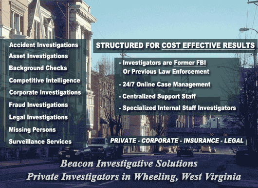 Wheeling West Virginia Private Investigator